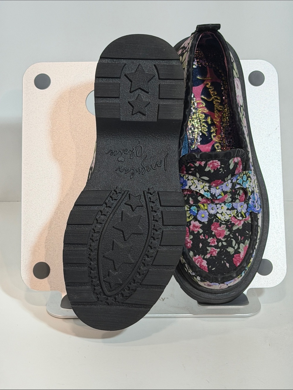 Irregular Choice Chunky Platform Floral Loafers - Picture 2 of 6